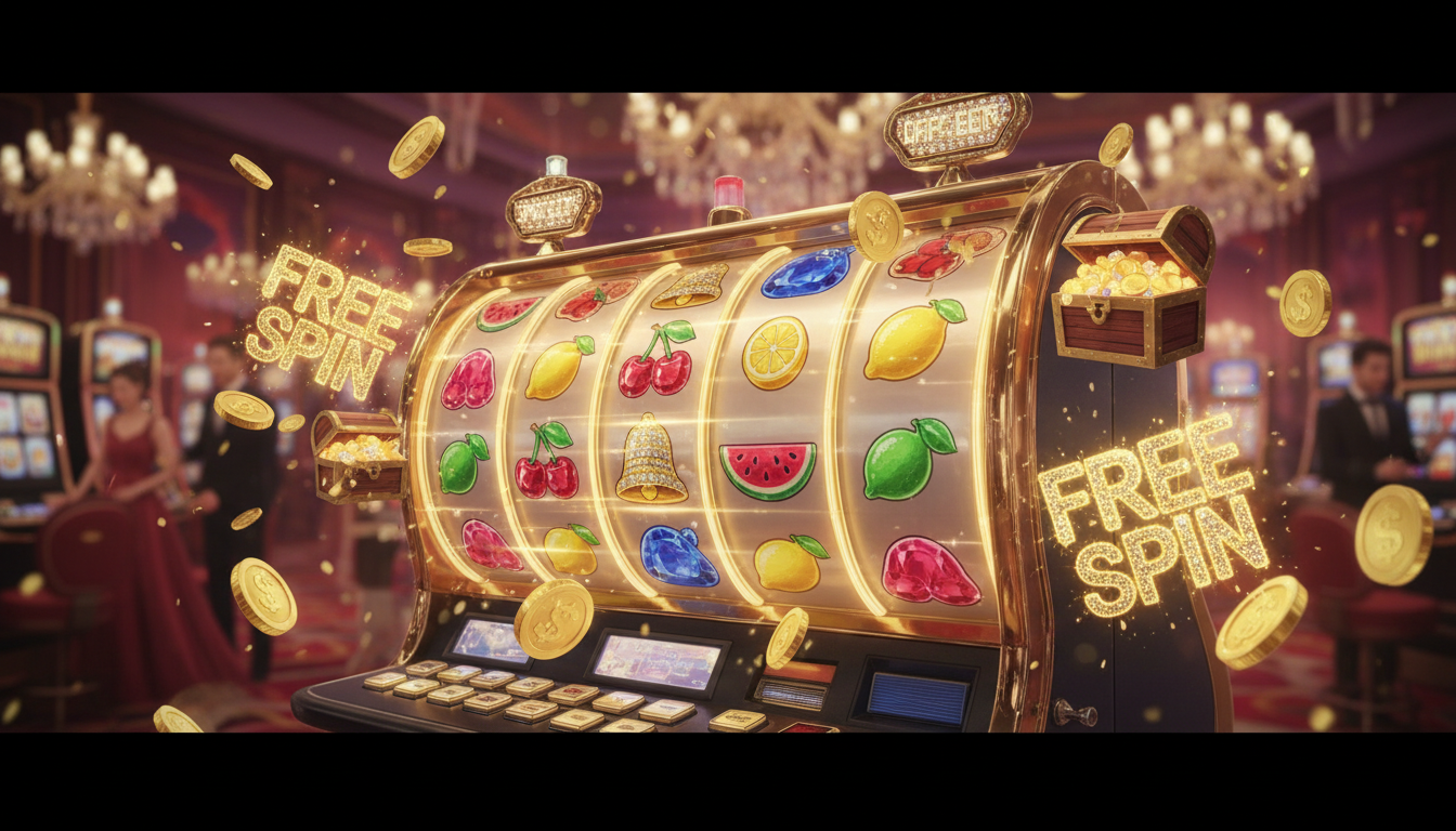 FiestaSlots Casino welcome bonus and free spins promotion on a laptop and smartphone